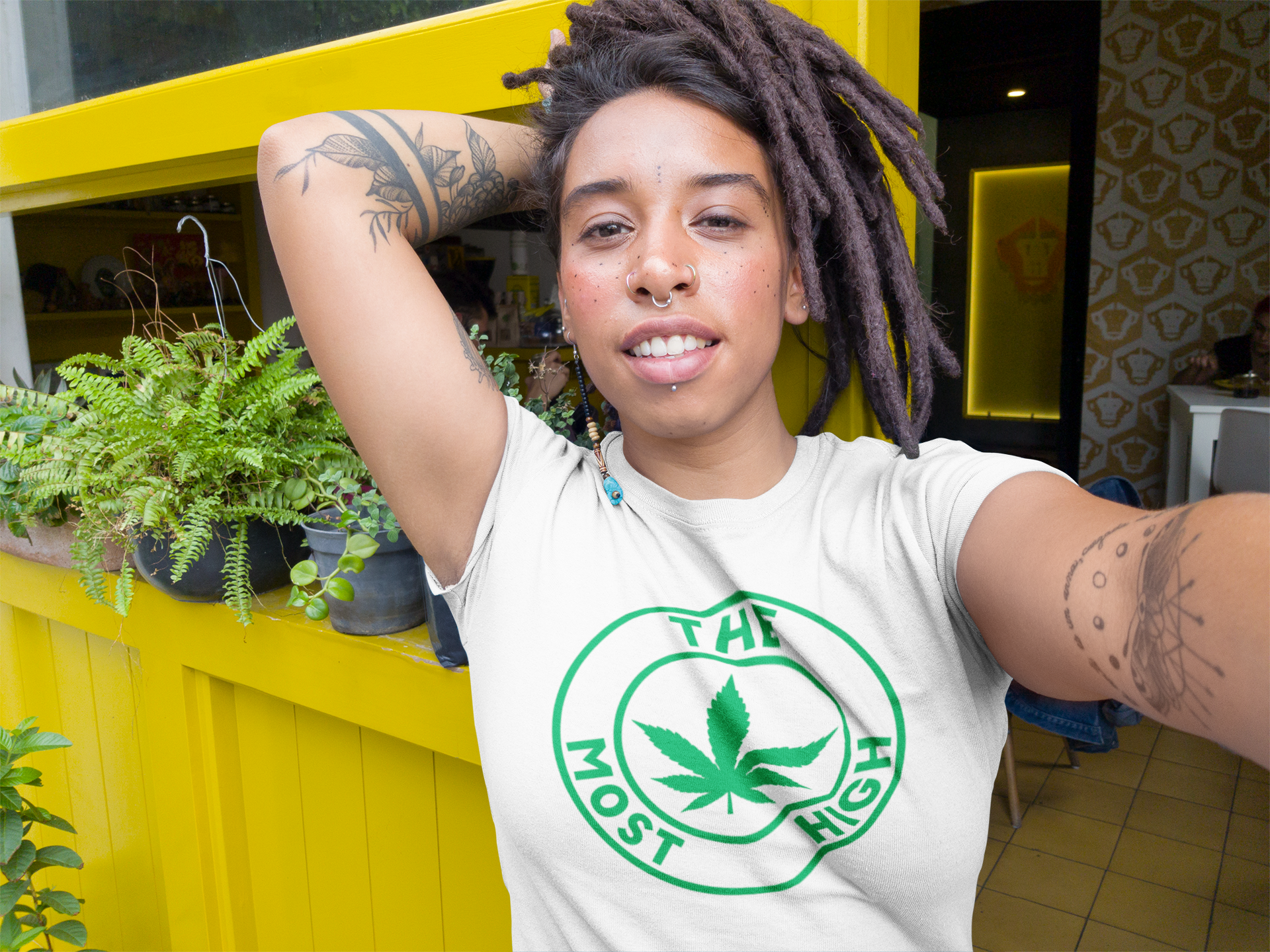 Short sleeve unisex Awaken Tee Green