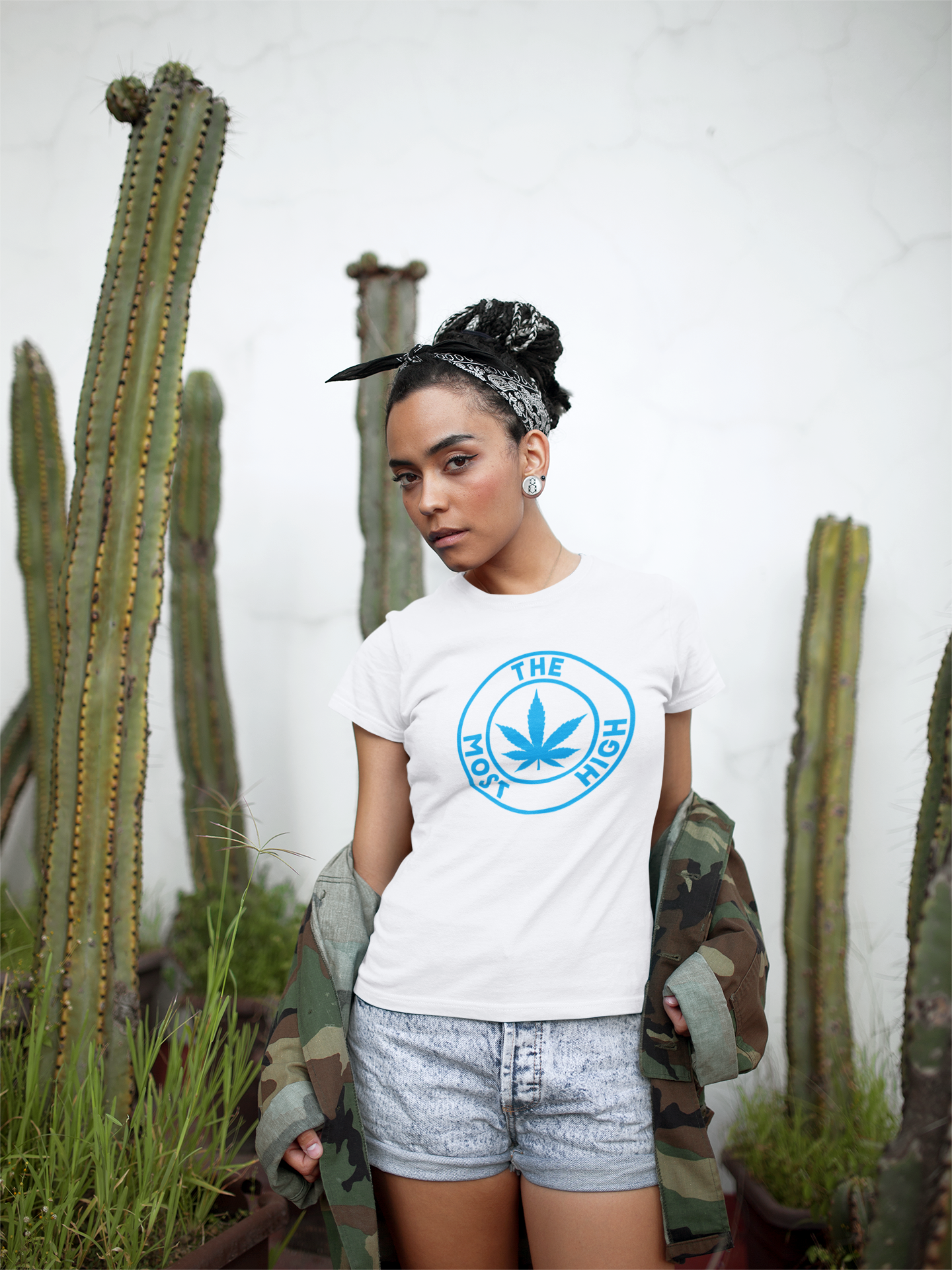 Short Sleeve Blue on White Unisex Unify Tee